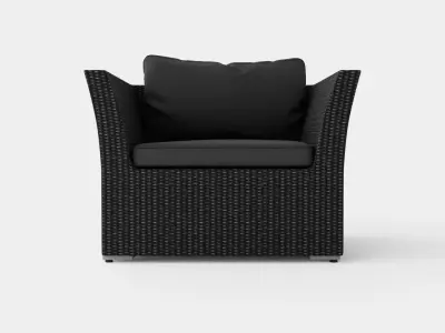 Caracas Lounge Set Chair Low-poly 3D model