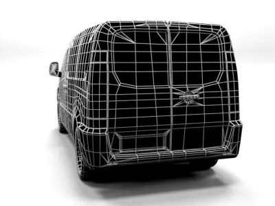 CITROEN JUMPY LOWPOLY Low-poly 3D model