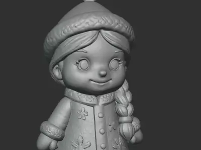 SNOW MAIDEN ORNAMENT 3D print model