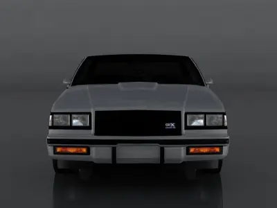 Buick Regal GNX Low-poly 3D model