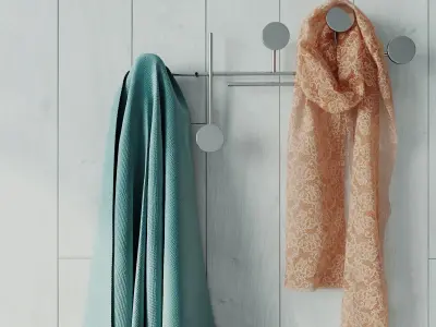 Bench with decor 3D model