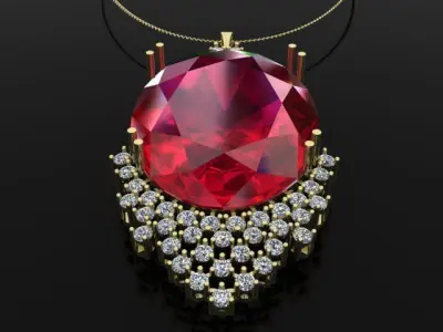 Jewel Pendant 3D print model