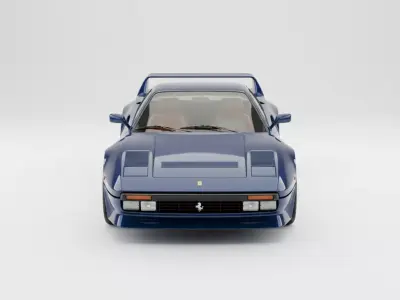Ferrari 288 GTO Low-poly 3D model