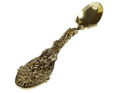 Royal Gold Premium Elite Spoon 3D model