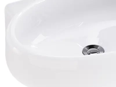 Corner Wall Mount Bathroom 3D model