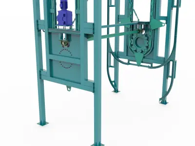 Rotary Parking System 12 SUV 3D model