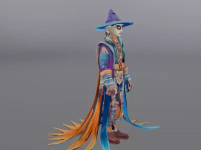 mexican wizard 3D model