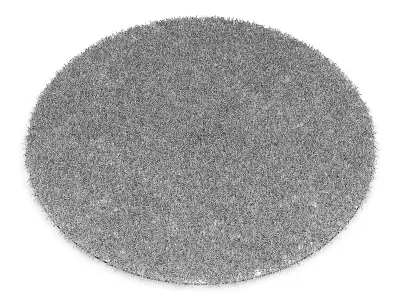 Round Light Grey Rugr 3D model