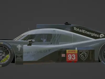 peugeot lmh 9x8 Low-poly 3D model