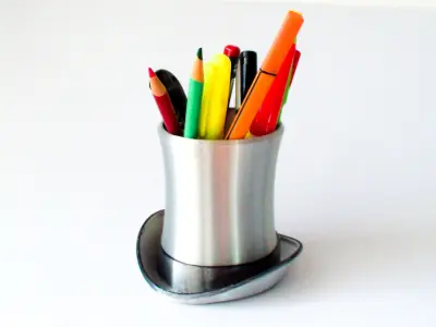 TOP HAT PEN HOLDER 3D print model