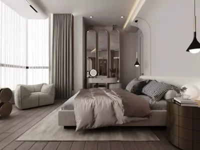Master Bedroom Modern DV II FGM 3D model