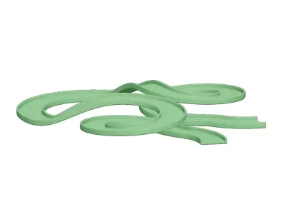 Plastic Sports Innovative Race Track Toy 3D model