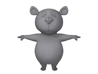 Panda Cartoon 3D model
