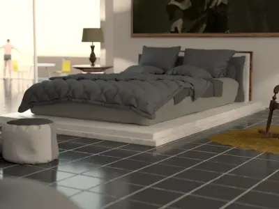 Hotel Bedroom  3D model