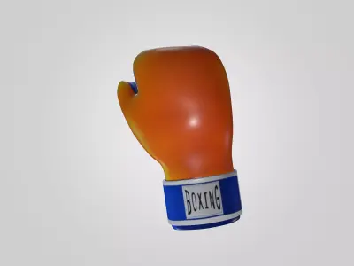 Professional Sports Training Glove 3D Model Low-poly 3D model