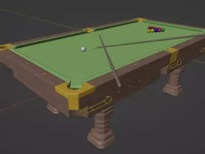Billiard Table Free 3D model