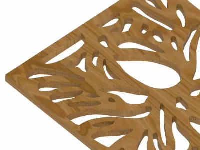 Decorative panel STL 3D model