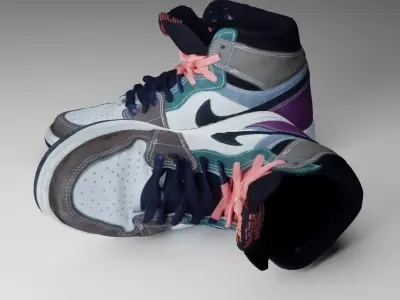 Nike Air Jordan shoes 3D model