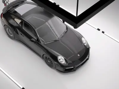 Porsche 911 Turbo S Drag Racing 3D Model 3D model