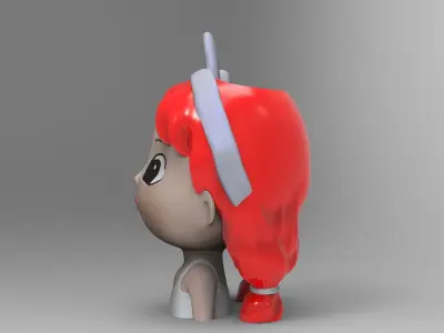 Cute girls and boys planters 10 - STL for 3d printing 3D print model