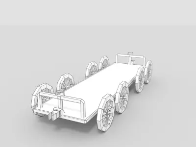 Low-Poly Cartoon Train Pack Free low-poly 3D model