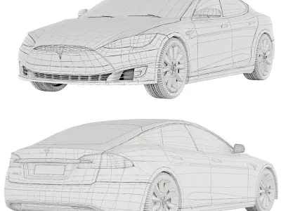 Tesla Model S P100D 3D model