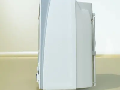 Retro TV High res 3D model