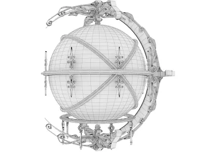 Magic crystal ball 3D model