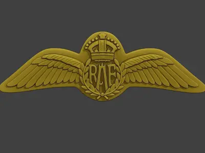 WW2 British Royal Air Force Wings I 3D print model