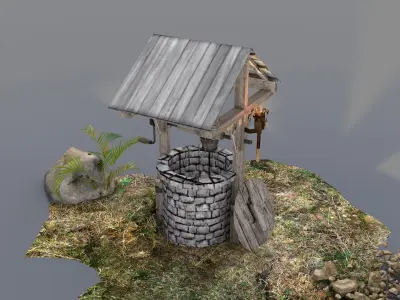 Medieval Water Well  3D model
