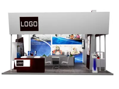 Booth Exhibition Stand a328  3D model