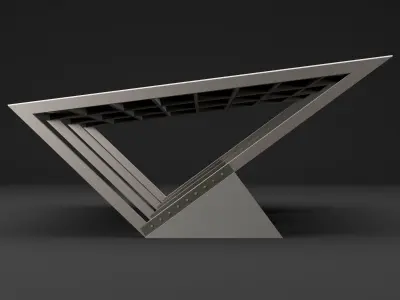 Metall carport 3 3D model