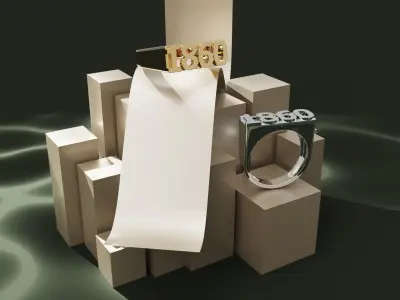 year ring 1860 3D print model