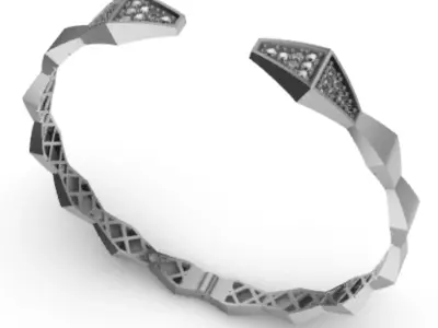 Bracelet Snake R-001 3D print model