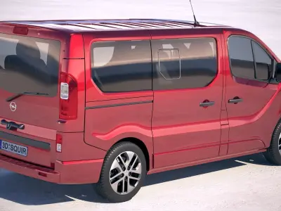 Opel Vivaro Pass 2015-2018 4-door 3D model