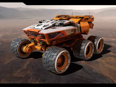 HPEV - Rover Low-poly 3D model