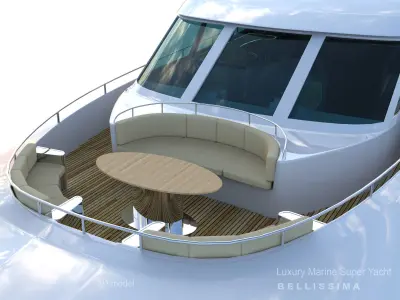 Super Yacht Bellissima 3D model
