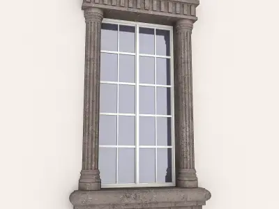 Window Frame 17 Low-poly 3D model
