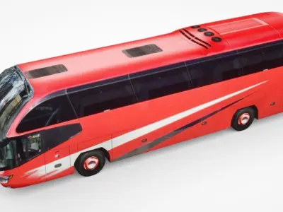 Bus V3 Low-poly 3D model