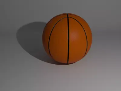 High-Quality 3D Basketball Model 3D model