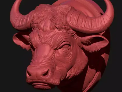 buffalo 3D print model