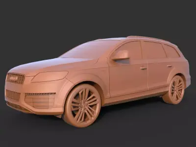 Audi Q7 2012 3D print model