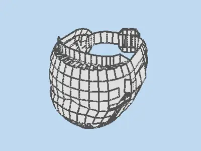 Paintball Facemask - Type 2 3D model