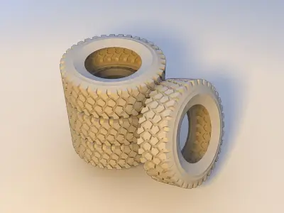 tires tire Low-poly 3D model