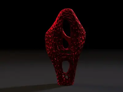 Sculpture Barbara Hepworth 1960 Voronoi 3D print model