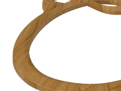 Carved picture frame STL 3D model 125