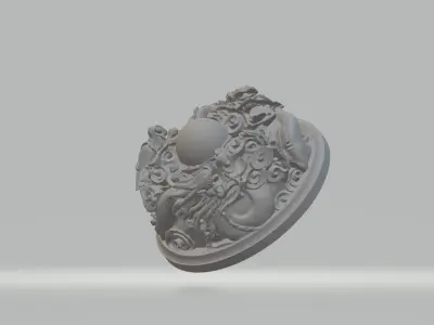 Chinese Furnace Cover 3D print model