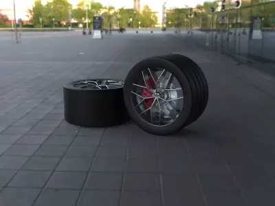 Car rim 3D model 25