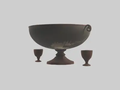 Punch Bowl model Low-poly 3D model