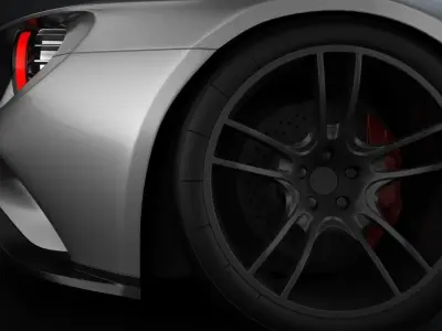 GT 2017 Racing Car Model 3D model